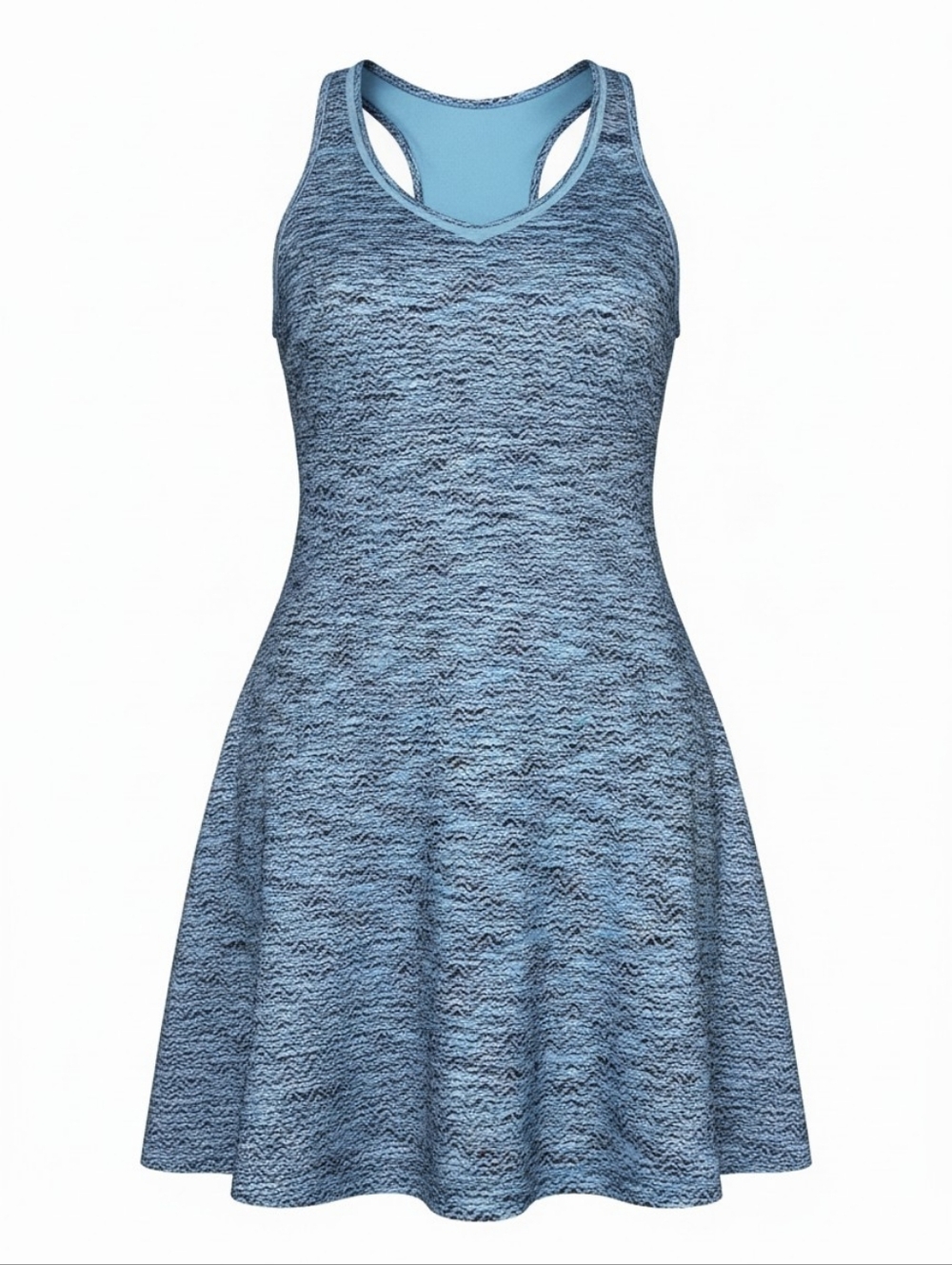 MPG Light Blue Athletic Tank Top Dress Resort, Travel Large